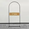 Arco Rectangular de Boda Amazon, Forma de Arco de Globos, Arco de Hierro, Diseño de Patio Exterior, Soporte para Boda en Césped