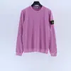 Sudadera Sto Stone de cuello redondo, forrada de forro polar, básica, color liso, manga larga, para otoño e invierno, para hombre y mujer, versátil, Island Stone