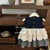 Falda Chaleco Sin Mangas de Niña Limón Niños Cuadros Florales Puntadas Falda Pastel Vestido de Bebé Falda Falda Plisada de Mujer