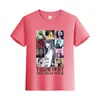 Camiseta de Algodón de Color Sólido de Manga Corta de Verano Ropa para Niños de Media Manga Ropa de Comercio Exterior para Padres e Hijos Ropa de Clase Camiseta Base Estampada con LOGO