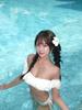Estilo Ins Coreano Dulce Chica de Pecho Pequeño Tubo de un Hombro Bikini Dividido Traje de Baño Femenino Bikini Traje de Baño Bikini