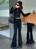 Traje para Niñas Primavera y Otoño 2025 Nuevo Popular en Línea para Niños Estilo Extranjero Vestido de Otoño Pantalones de Bocina para Niños Grandes Conjunto de Dos Piezas para Comercio Exterior