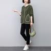 Nuevo traje deportivo casual de estilo coreano holgado de talla grande para cubrir la carne para primavera y otoño, moda de estilo occidental más joven