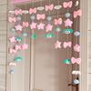 Decoração Pendurada Fofa Cortina de Porta Divisória Cortina Pendurada de Linha Cortina de Porta sem Furos