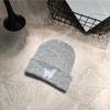 Gorro de lana de punto con diseño de mariposa para mujer, estilo coreano, ideal para celebridades de internet, cálido y de moda en color puro.