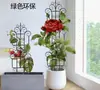Jardín de Patio Valla Retro Europea Barandilla Seto Pequeño Apartamento Pequeño Enrejado Trepador Mini Soporte para Flores Soporte para Flores Trepadoras