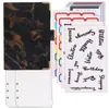 Amazon Transfronterizo Planificador A6 Cuaderno de Hojas Sueltas Libro de Presupuesto Libro de Ahorro de Dinero Libro de Contabilidad de Efectivo de Cuero PU En Stock