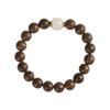 Sândalo dourado DIY criativo tecido Jade misto rosário 10mm contas de Buda anel único pulseira Mori para homens e mulheres