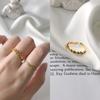Anillo de Plata de Ley S925 Estilo Coreano mini Personalidad Moda Oro K Nano Espinela Verde Anillo para Mujer