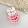 4 Piezas/Tarjeta Accesorios para Cabello de Bebé Ligas para el Cabello de Niñas Bandas para el Cabello Anillos de Toalla Macarrón para Niños Bandas Elásticas Pequeñas Cubiertas Lindas para el Cabello