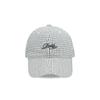 Gorra de Béisbol con Bordado de Letras a Cuadros Transfronteriza 2026 para Mujer, Primavera y Verano, Adelgazante, Ala Ancha, Corona Suave, Gorra Trendy de Pico