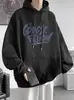 Sudadera con capucha pesada para hombre de 330 g, nuevo estilo otoño e invierno 2026, marca trendy americana, sudadera suelta casual con capucha y forro polar para hombre