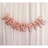 Set de Globos de Película de Aluminio con Letras de 16 pulgadas Cásate Conmigo Decoración de Globos para Habitación de Boda Fiesta de Boda