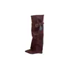 Botas de tacón de cuña de gamuza de pierna ancha estilo europeo y americano, versátiles, de tacón alto, corte bootcut en colores negro, albaricoque y café para adultos, versión coreana