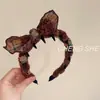 Diadema con Diente Torcido y Lazo para Mujer con Pasador de Corona Alta para Salir, Accesorio para el Cabello Versátil y Dulce, Novedad Otoño e Invierno 2025