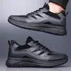 Zapatos Casuales de Cuero para Hombre de Talla Grande Transfronterizos, Impermeables y Resistentes a las Manchas, Aptos para Cocina, Algodón Simple, Cómodos, Cálidos, Versátiles, Modernos, de Caña Baja