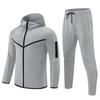 Traje de Ocio para Exteriores Estilo Otoño e Invierno Unisex Sudadera tipo Algodón Cardigan Uniforme de Grupo Traje de Entrenamiento Manga Larga con Logo Moderno