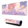 Mouse Pad Gamer Estilo Anime Extra Grande com Borda Travada Meninos E-Sports Gaming Computador Pad de Teclado Grande Espessado Antiderrapante
