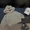 Ins Coreano Novo Moletom de Veludo com Capuz Listrado de Inverno Tops Bebê Largos Preguiçosos para Meninos e Meninas Tendência