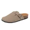 Zapatillas de Medias Birkenstone para Hombre Verano Ropa Exterior Slip-on Sandalias de Punta Cerrada de Moda Sandalias para Hombre Casa Oficina Pareja