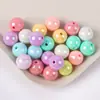 Cuentas Redondas Acrílicas Ab de 10 mm Cuentas Sueltas Color Macarrón Cuentas Chapadas Accesorios para Manualidades con Cuentas Hecho a Mano Natural