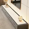 Alfombrilla para Mesa de Gabinete de TV Estilo Crema Modelo Nuevo 2026 Lujo Ligero Gama Alta Protección para Encimera de Mesa Auxiliar de Comedor Alfombrilla Anti-Suciedad para Entrada