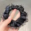 Elástico de Cabelo de Cristal Super Fada Estilo Coreano, Faixa de Cabelo Exquisita de Alta Moda, Elástico de Cabelo Versátil Doce e Fresco para Mulheres