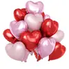 12 balões de amor com folha de ouro claro de 18 polegadas, festa de aniversário, aniversário de casamento, chá de bebê