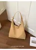 Bolsa Tote Retrô de Grande Capacidade Transfronteiriça, Bolsa de Ombro Trançada Versátil e Estilosa, Bolsa de Axila da Moda Casual Tendência Personalizada