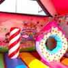 Cama elástica de doces, castelo inflável para exterior, cama elástica pula-pula, castelo inflável, cama elástica com almofada de ar para crianças, cama elástica de casamento, castelo travesso