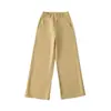 Calça de Terno de Cintura Alta Calça Larga Calça Longa Outono 2025 Nova Moda Versátil Solta Emagrecedora Cor Sólida Casual Calça Reta