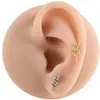 Aretes de Acero Inoxidable con Forma de Serpiente de Venta Caliente Transfronteriza, Piercings para Labio de Grado Médico, Piercings para Cartílago de la Oreja, Joyería para Piercings Corporales con Barra de 1.0mm