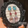 Pendientes de Zirconia Ovalados con Forma de Gota de Agua, Estilo Palacio Retro, Pendientes Elegantes con un Diseño de Nicho, Pendientes de Lujo Ligero de Moda para Mujer