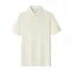 Camisa polo unisex de manga corta 52% algodón para hombre, estilo de negocios de verano, color liso, adecuada para hombres de mediana edad y jóvenes, camiseta de manga corta con cuello camisero