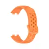 Adequado para Pulseira Huawei 8/9/10 Estilo Furo Oficial Pulseira de Silicone Huawei Band8/9 Pulseira Respirável