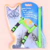 Correa para Mascotas de Nailon Arnés en Forma de I Cadena para Pasear Gatos Suministros para Mascotas Transfronterizos al por Mayor Correa para Perro
