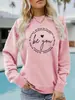 Sudadera de Cuello Redondo Talla Europea para Mujer Otoño e Invierno Exportación Estampado de Letras Be You Sudadera Casual Holgada
