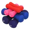 Mancuernas con forma de hueso, en stock, hierro fundido sólido, para fitness femenino, con acabado mate, tamaño compacto para uso en casa, y disponible impresión de logotipo