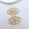Accesorios para Joyería DIY, Corona de Novia Estilo Antiguo, Materiales para Pasador de Cabello, Pieza Base Larga de Cobre Puro con Patrón de Nube