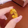 Pulsera de Latón Chapado en Oro con Cierre de Seguridad en Forma de Espiga para Mujer, Simple y Lujosa, Anillo Abierto Rico con Espiga de Trigo, Color Duradero