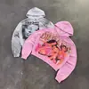 Otoño Invierno Transfronterizo Nuevo Europeo y Americano Cremallera Perforación en Caliente Estampado Retro High Street Sudadera con Capucha Cárdigan Hombres y Mujeres Venta al por Mayor