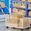 Carrito de Compras Portátil para Comestibles, Uso en el Hogar, Recogida de Mensajería, Carrito Ligero para Personas Mayores, Carrito de Arrastre para Mascotas