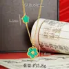 Collar Transfronterizo de Oro de Arena Vietnamita Simple Moderno Flor de Cinco Hojas de Nácar Cadena para Clavícula Joyería Coreana para Mujer Suministro al por Mayor