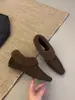Zapatos Peludos Estilo Coreano 2026 para Mujer Invierno Cálidos Planos Punta Fina Slip-on Con Algodón de Terciopelo Moda Elegante Tobillo