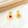 Novos Brincos Ins-Style Doces em Formato de Coração com Micro Zircônias Brilhantes Brincos Simples de Nicho para Mulheres
