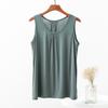 Colete Solto de Modal Feminino Verão plus size Sem Mangas Camiseta Top para Casa de Mãe Camisa Base Fina