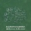 Chen Chao cuentas espaciadoras transparentes resistentes al desgaste DIY cuentas espaciadoras para pulseras de cristal almohadillas protectoras cuentas espaciadoras de plástico y silicona invisibles al por mayor