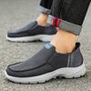 Sapatos Slip-On Masculinos Tamanho Grande Transfronteiriço, Sapatos Esportivos Casuais Leves de Malha Respirável, Mocassins
