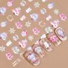Redanco5D Em relevo Ins Popular Adesivos para Nail Art Frutas Série de Natal Árvore de Natal Adesivos 3D para Unhas Dr1308