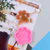 Molde gota de cristal diy chaveiro pata de urso amor pingente joia resina decoração decoração cera aromaterapia molde silicone